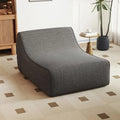 Portable L-Shaped Inflatable Lazy Sofa with Detachable Cover-Gray - Gray - Camping Furniture
