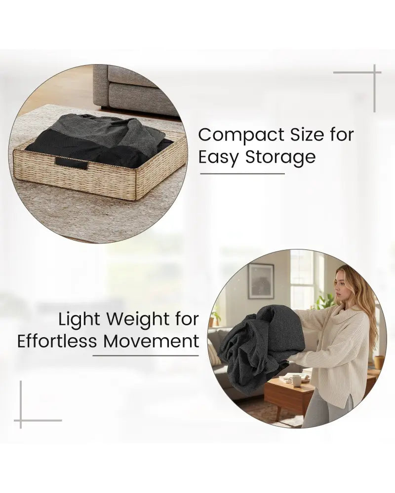 Portable L-Shaped Inflatable Lazy Sofa with Detachable Cover-Gray - Gray - Camping Furniture