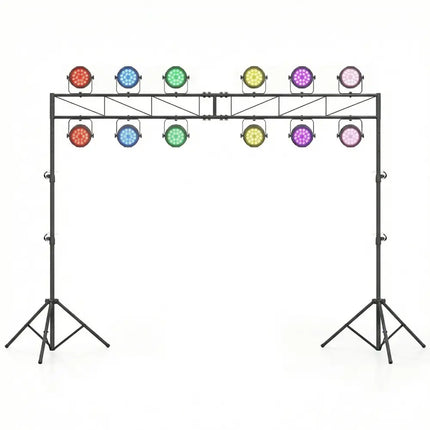 Portable Lighting Truss System Height Adjustable DJ Light Stand with 2 Folding Tripods - Outdoor Decor