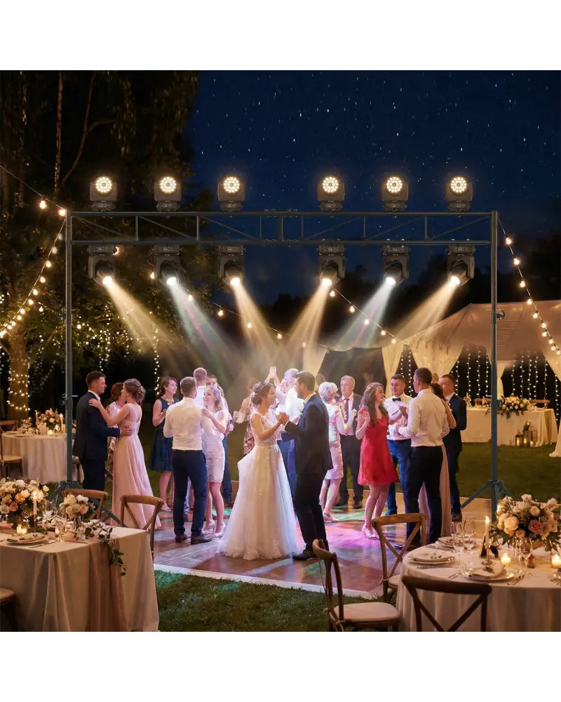 Portable Lighting Truss System Height Adjustable DJ Light Stand with 2 Folding Tripods - Outdoor Decor