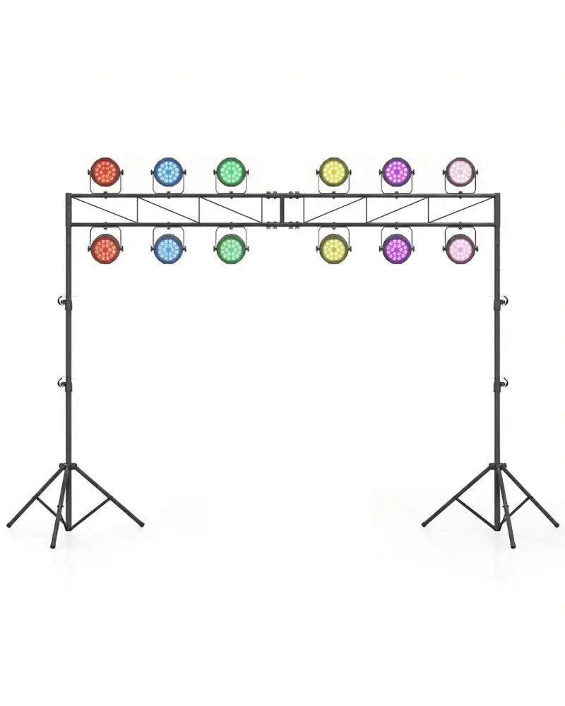 Portable Lighting Truss System Height Adjustable DJ Light Stand with 2 Folding Tripods - Outdoor Decor