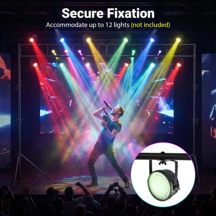 Portable Lighting Truss System Height Adjustable DJ Light Stand with 2 Folding Tripods - Outdoor Decor