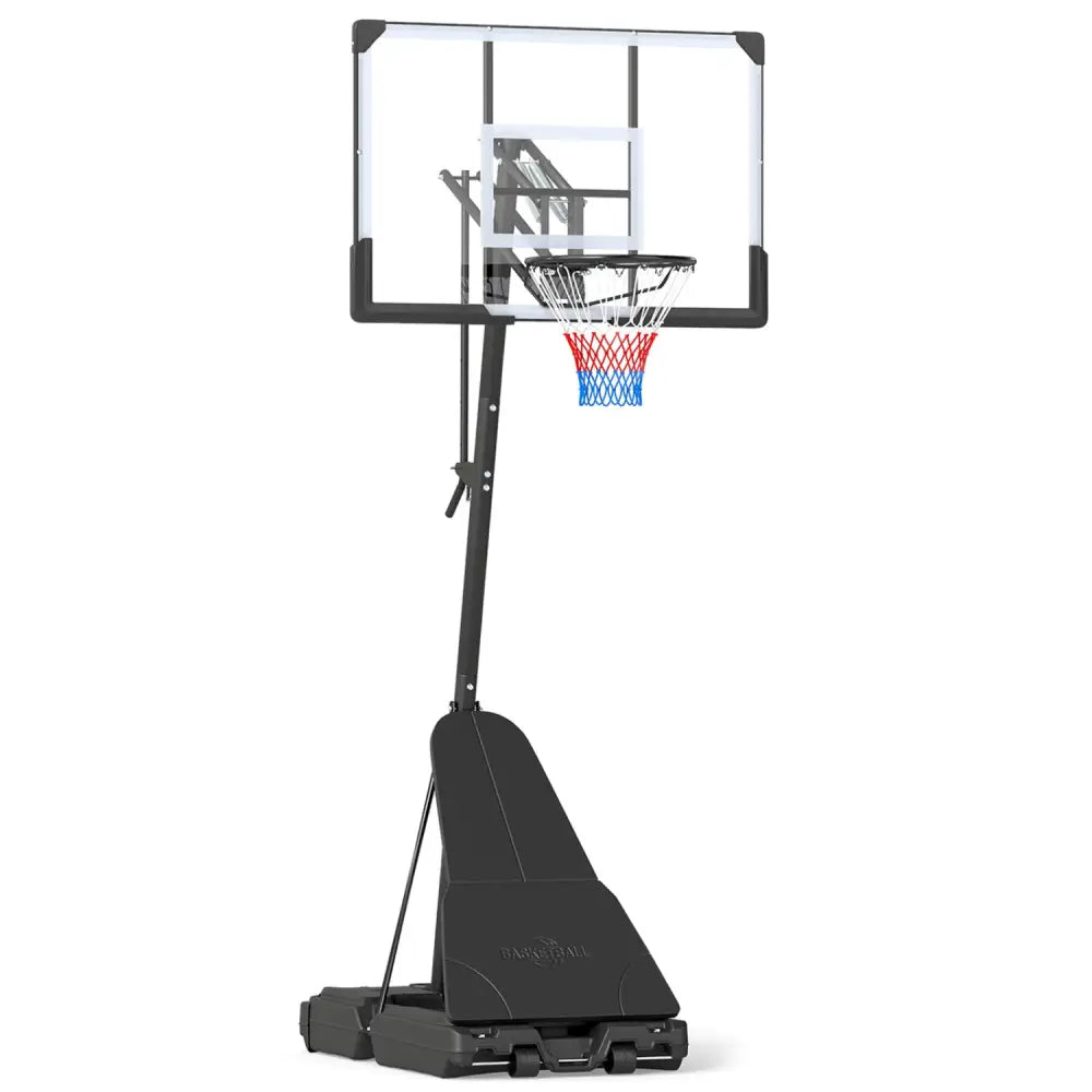 Portable Outdoor Basketball Hoop 8-10 FT Height Adjustable Basketball Goal System - Sport Equipments