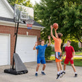 Portable Outdoor Basketball Hoop 8-10 FT Height Adjustable Basketball Goal System - Sport Equipments
