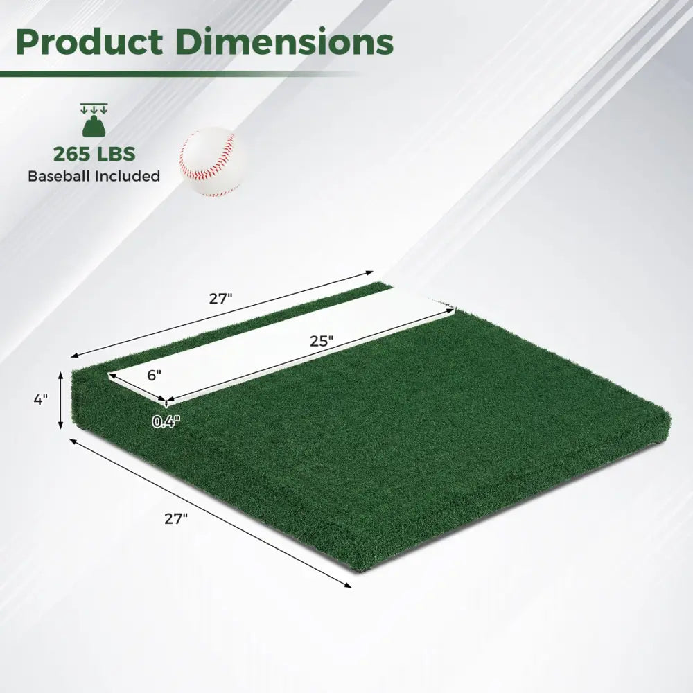 Portable Pitching Mound with Baseball Pitching EVA Carry Handle - Golf