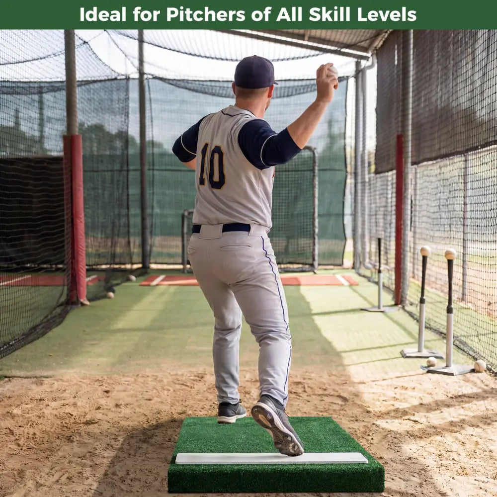 Portable Pitching Mound with Baseball Pitching EVA Carry Handle - Golf