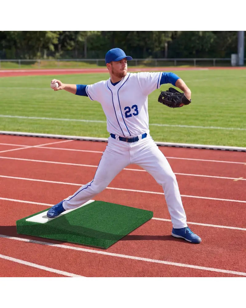 Portable Pitching Mound with Baseball Pitching EVA Carry Handle - Golf