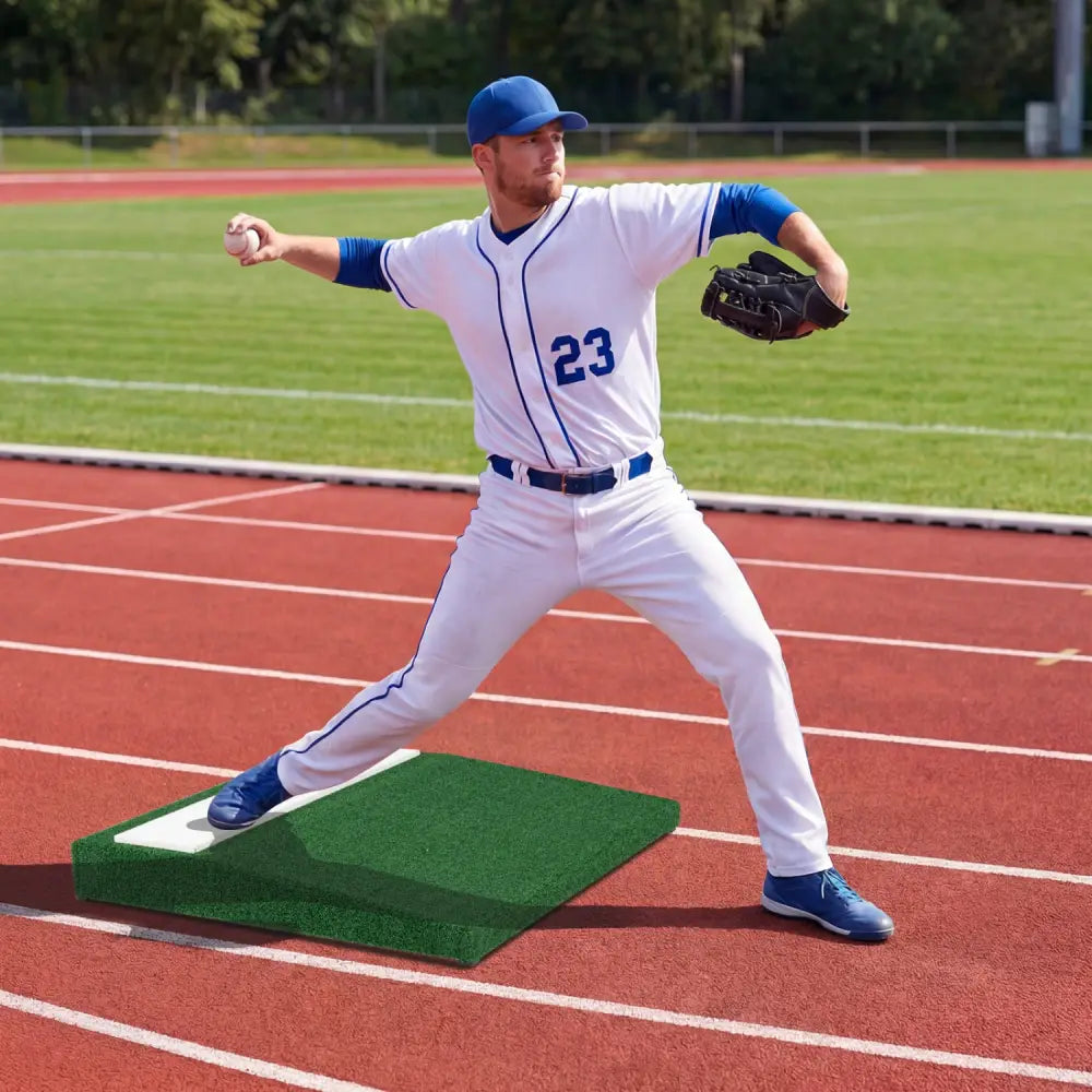 Portable Pitching Mound with Baseball Pitching EVA Carry Handle - Golf