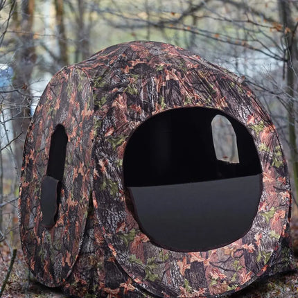 Portable Pop up Ground Camo Blind Hunting Enclosure - Tents