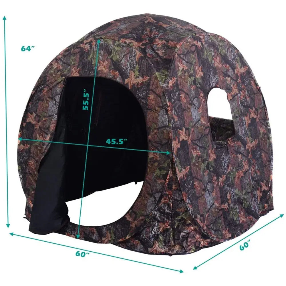 Portable Pop up Ground Camo Blind Hunting Enclosure - Tents
