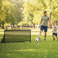 Portable POP Up Toddler Soccer Net with Metal Frame-M - Black - Sport Equipments