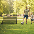 Portable POP Up Toddler Soccer Net with Metal Frame-S - Black - Sport Equipments