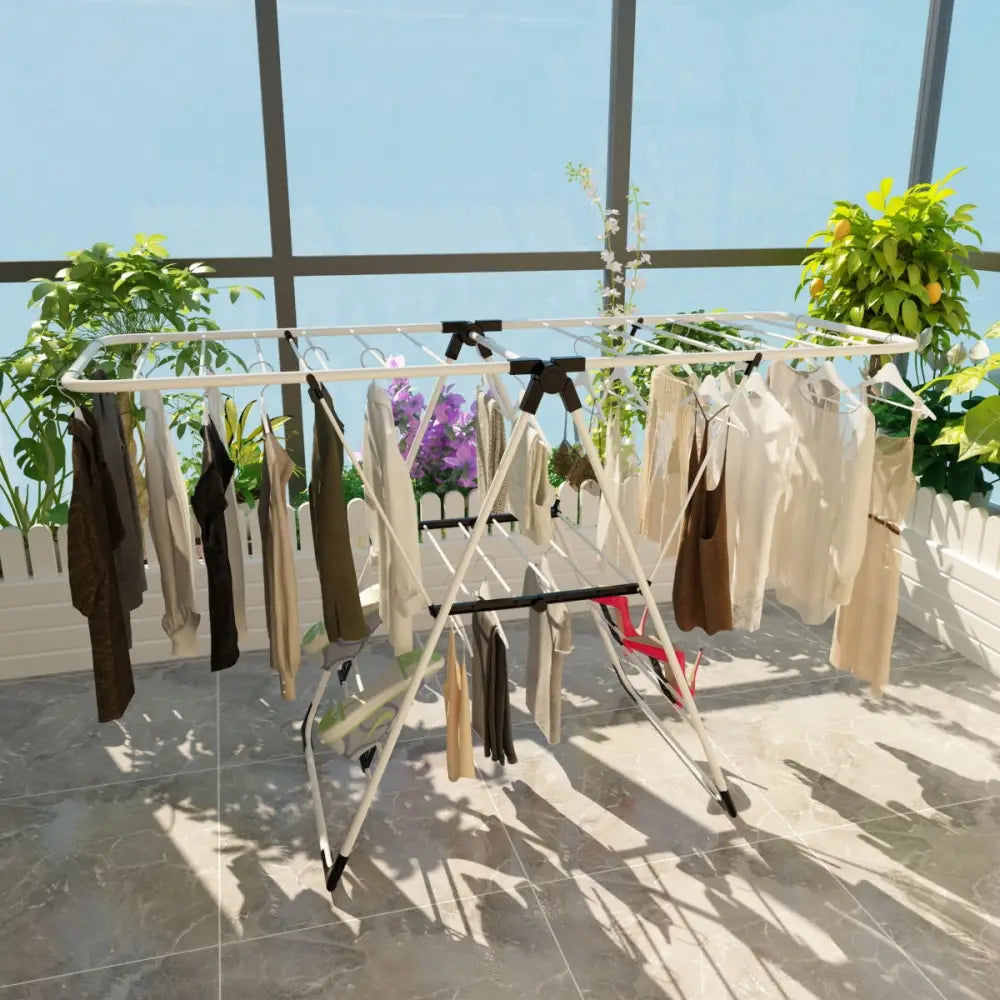 Portable Storage Drying Rack Laundry Clothes - Drying Racks
