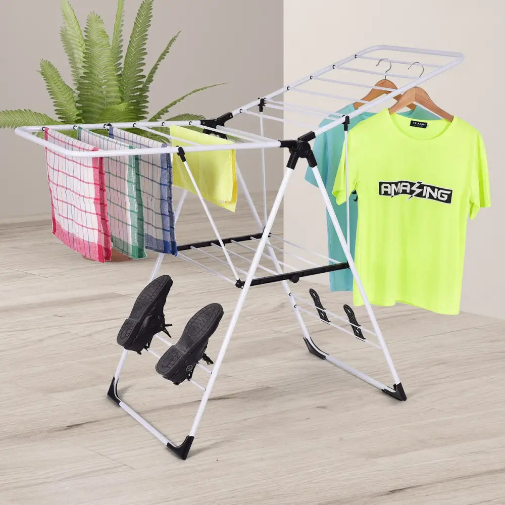 Portable Storage Drying Rack Laundry Clothes - Drying Racks