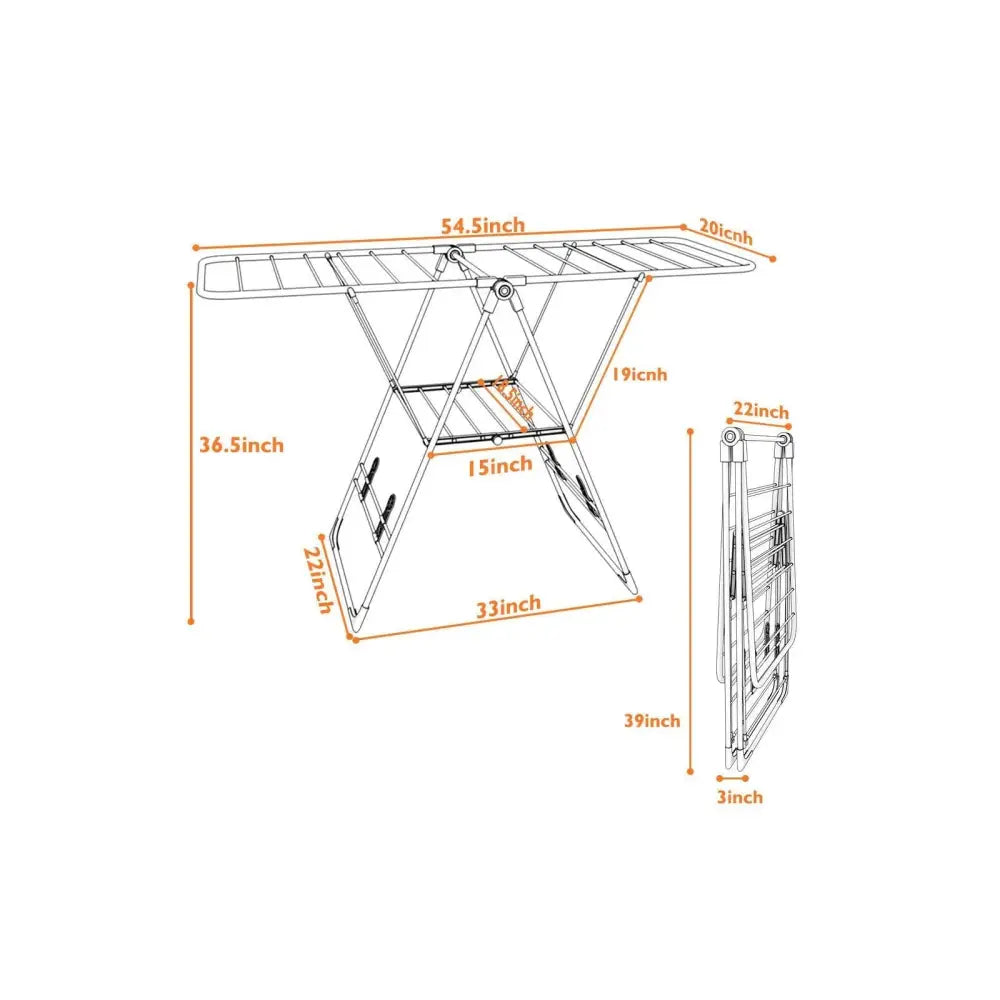Portable Storage Drying Rack Laundry Clothes - Drying Racks