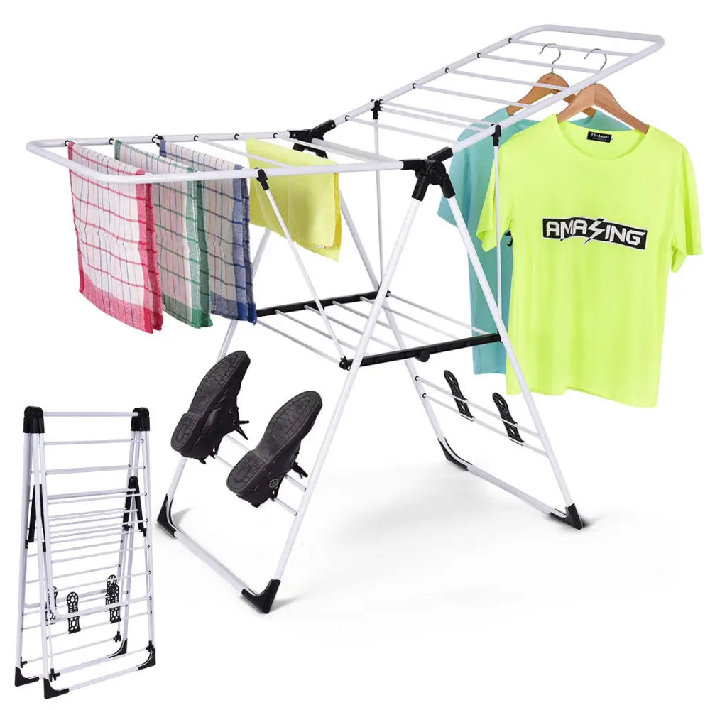 Portable Storage Drying Rack Laundry Clothes - Drying Racks