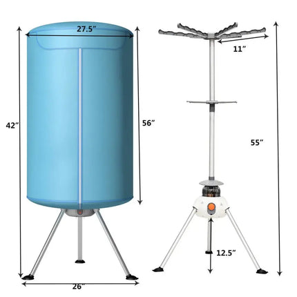 Portable Ventless Laundry Clothes Dryer Costway
