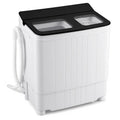 Portable Washing Machine 18 lbs Mini Laundry Machine with 11 LBS Washer-Black - Black - Washing Machines
