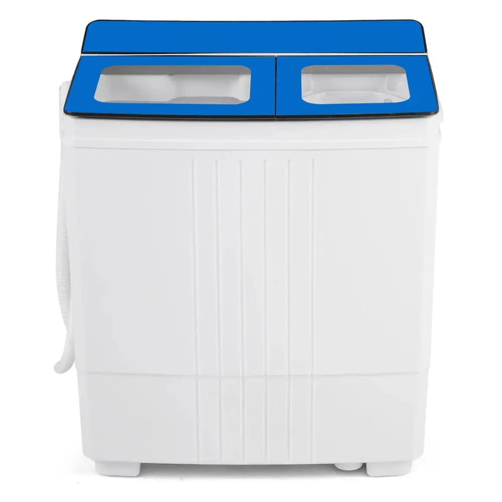 Portable Washing Machine 18 lbs Mini Laundry Machine with 11 LBS Washer-Blue Costway