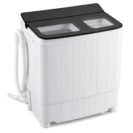 Portable Washing Machine 18 lbs Mini Laundry Machine with 11 LBS Washer-Grey - Gray - Washing Machines