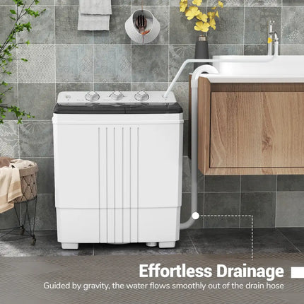 Portable Washing Machine for Dorms and Apartment-Black - Black - Washing Machines
