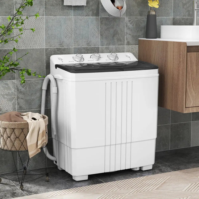 Portable Washing Machine for Dorms and Apartment-Black - Black - Washing Machines
