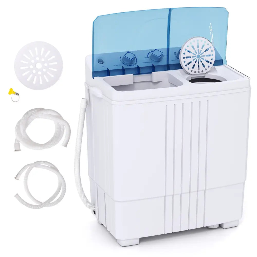 Portable Washing Machine for Dorms and Apartment-Blue - Blue - Washing Machines