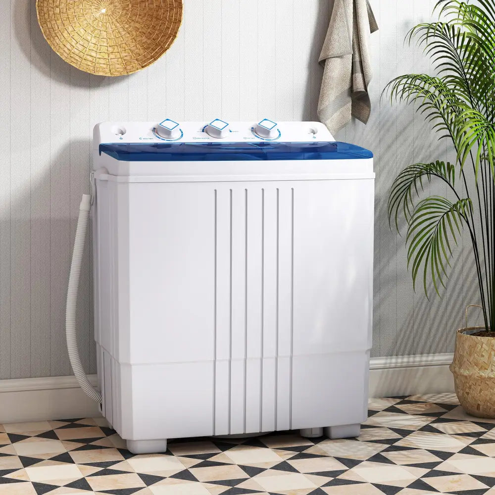 Portable Washing Machine for Dorms and Apartment-Blue - Blue - Washing Machines
