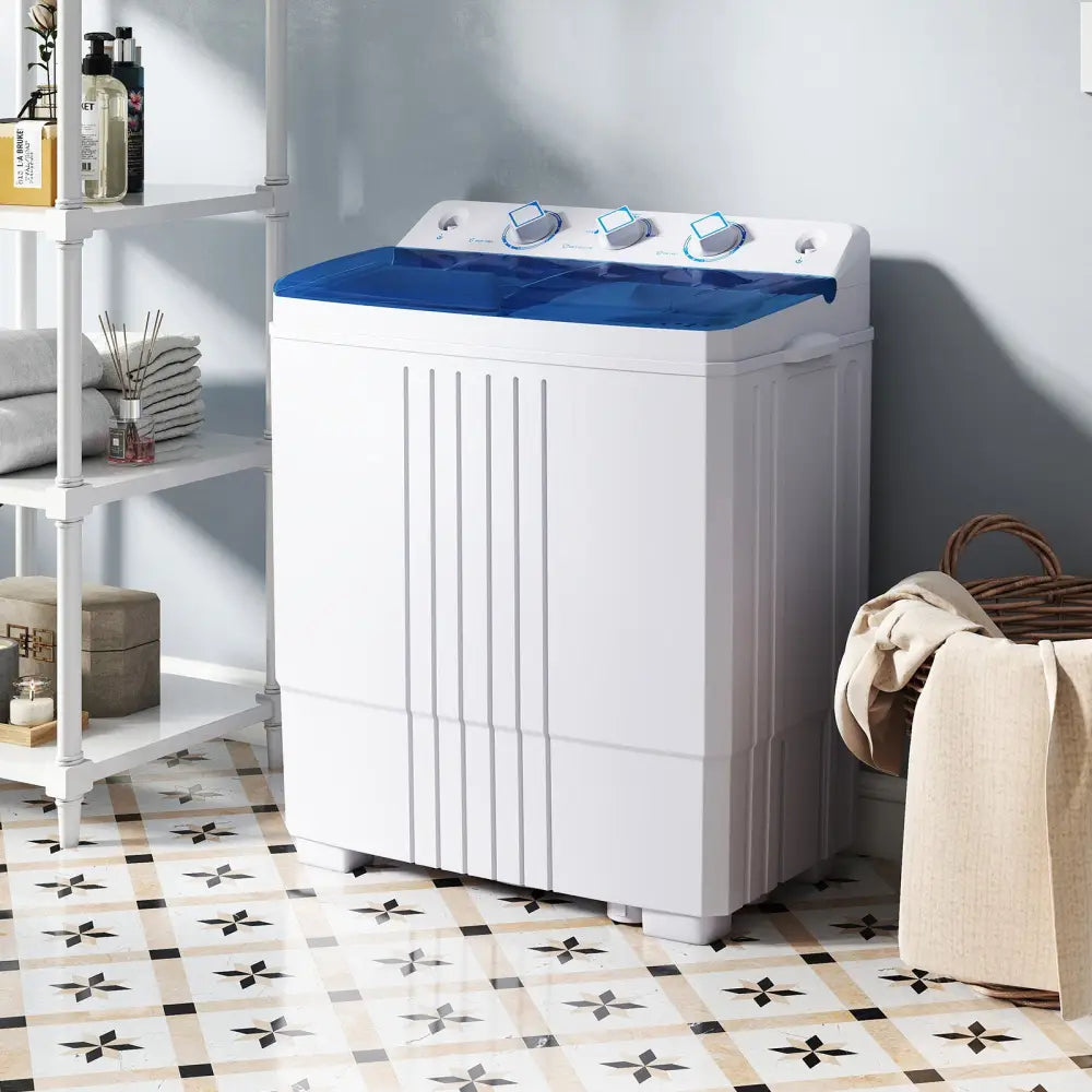Portable Washing Machine for Dorms and Apartment-Blue - Blue - Washing Machines
