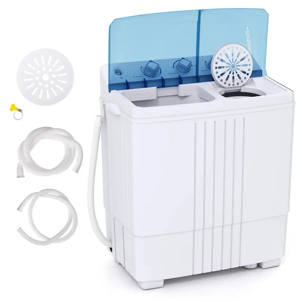 Portable Washing Machine for Dorms and Apartment-Blue Costway