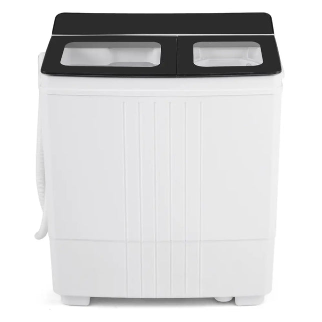 Portable Washing Machine with 12 LBS Washer and 8 LBS Spinner Combo for Apartments-Black - Black - Washing Machines