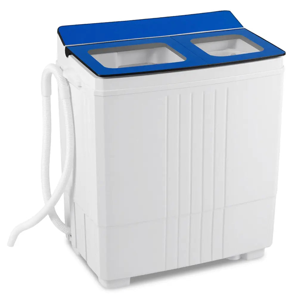 Portable Washing Machine with 12 LBS Washer and 8 LBS Spinner Combo for Apartments-Blue - Blue - Washing Machines