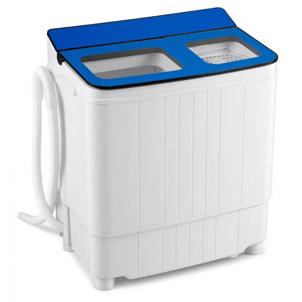Portable Washing Machine with 18 LBS Washer and 8 LBS Spinner Combo-Blue - Blue - Washing Machines