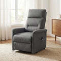 Power Lift Recliner Chair for Elderly with Remote Control and Side Storage Pocket-Gray - Gray - Recliners