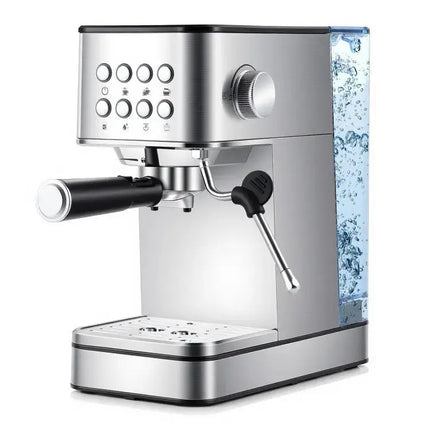 Premium Ice and Coffee Duo CNN-Acclaimed Nugget Ice Maker and 20-Bar Stainless Espresso Machine Costway