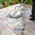 Pressure Washer Surface Cleaner Power Cleaner Attachment with Casters - Silver - Pressure Washers