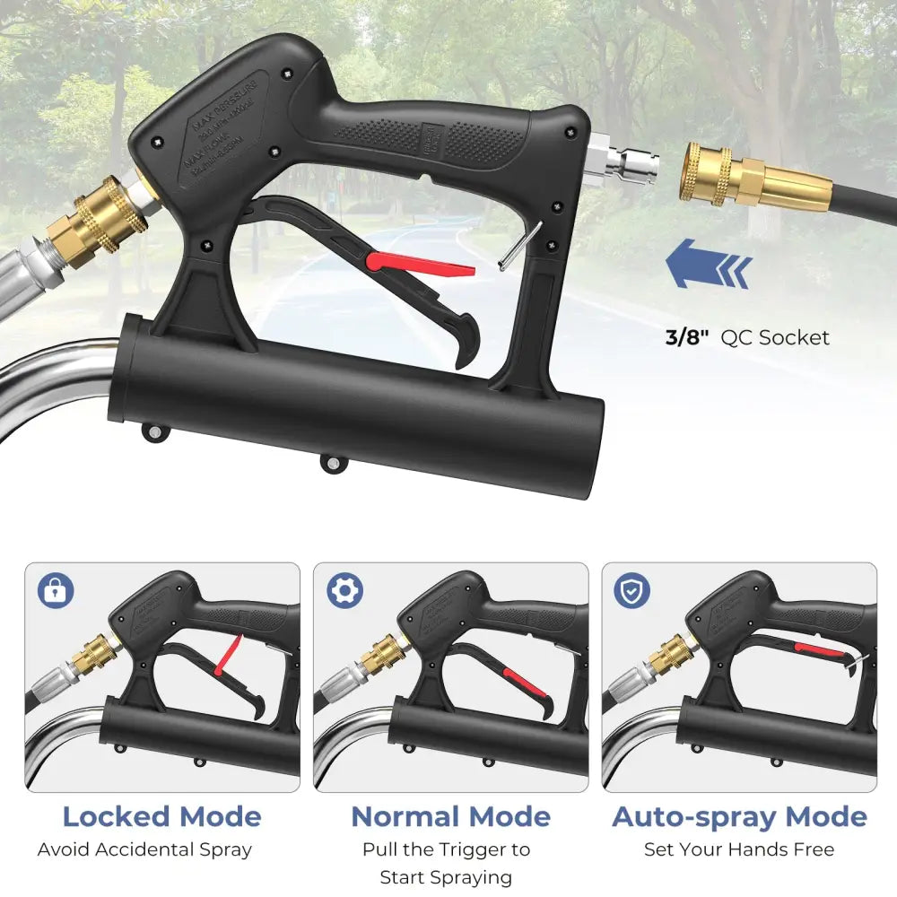 Pressure Washer Surface Cleaner Power Cleaner Attachment with Casters - Silver - Pressure Washers