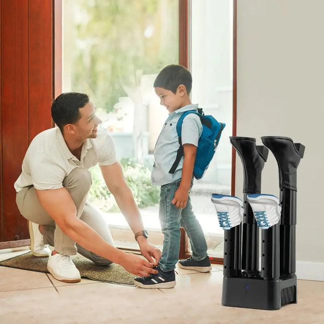Prevent Odor Mold & Bacteria 4 Shoe Electric Dryer with Timer Costway