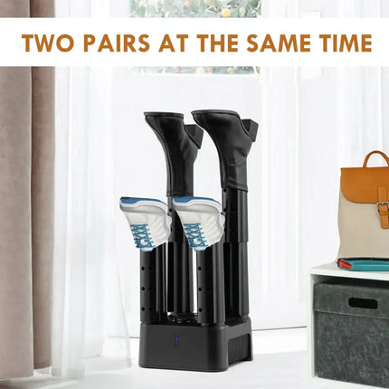 Prevent Odor Mold & Bacteria 4 Shoe Electric Dryer with Timer Costway