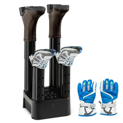 Prevent Odor Mold & Bacteria 4 Shoe Electric Dryer with Timer Costway