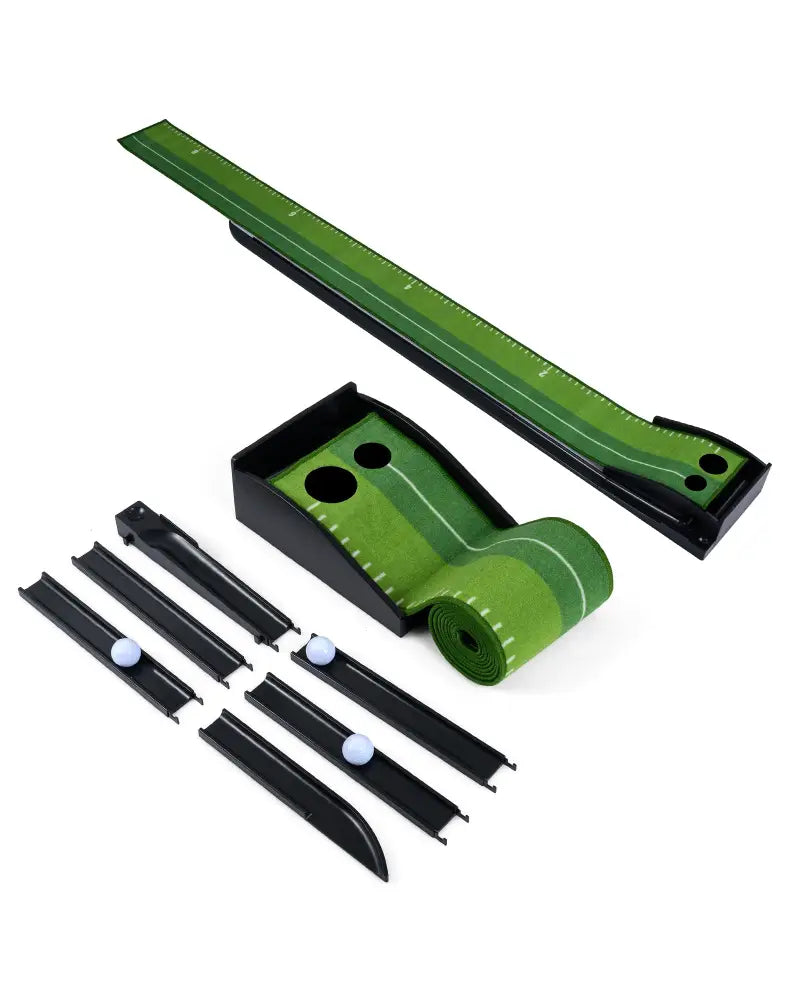 Putting Green Indoor Golf Putting Mat with Auto Ball Return 3 Putting Practice Balls - Golf