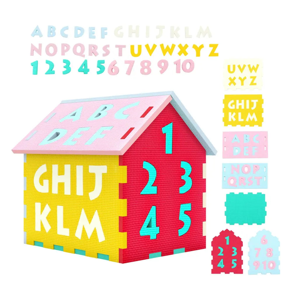 Puzzle Floor Mats with Interlocking Alphabet and Number for Kids - Baby Gyms & Playmats