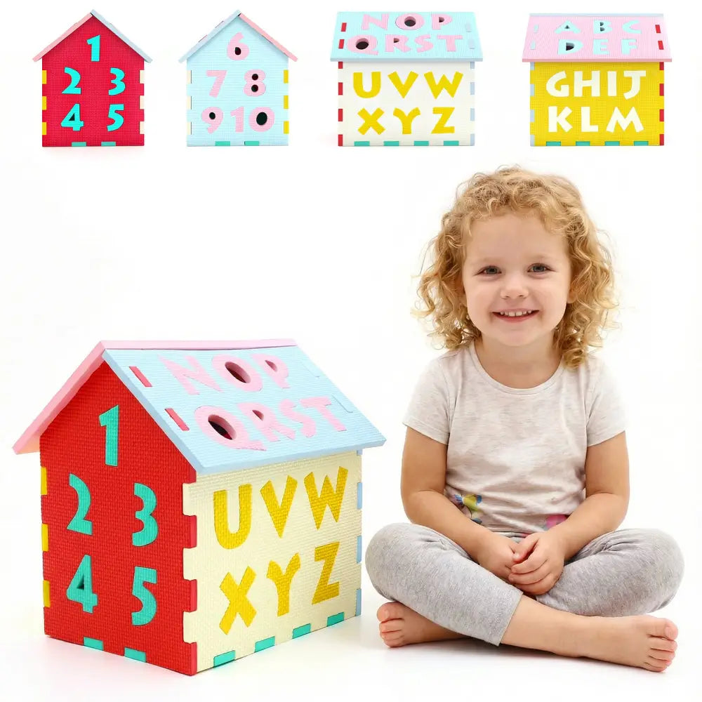 Puzzle Floor Mats with Interlocking Alphabet and Number for Kids - Baby Gyms & Playmats