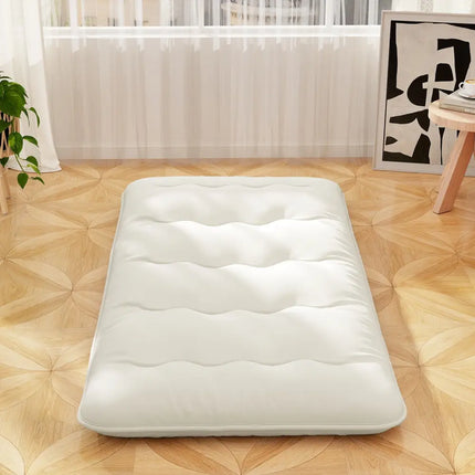 Queen/King/Twin/Full Futon Mattress Floor Sleeping Pad with Washable Cover Beige-Twin Size - Beige - Mattresses