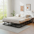 Queen Size Bed Frame with Metal Slat Support - Black - Simple Bed Frame