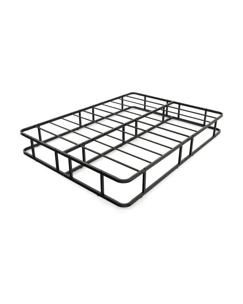 Queen Size Bed Frame with Metal Slat Support - Black - Simple Bed Frame