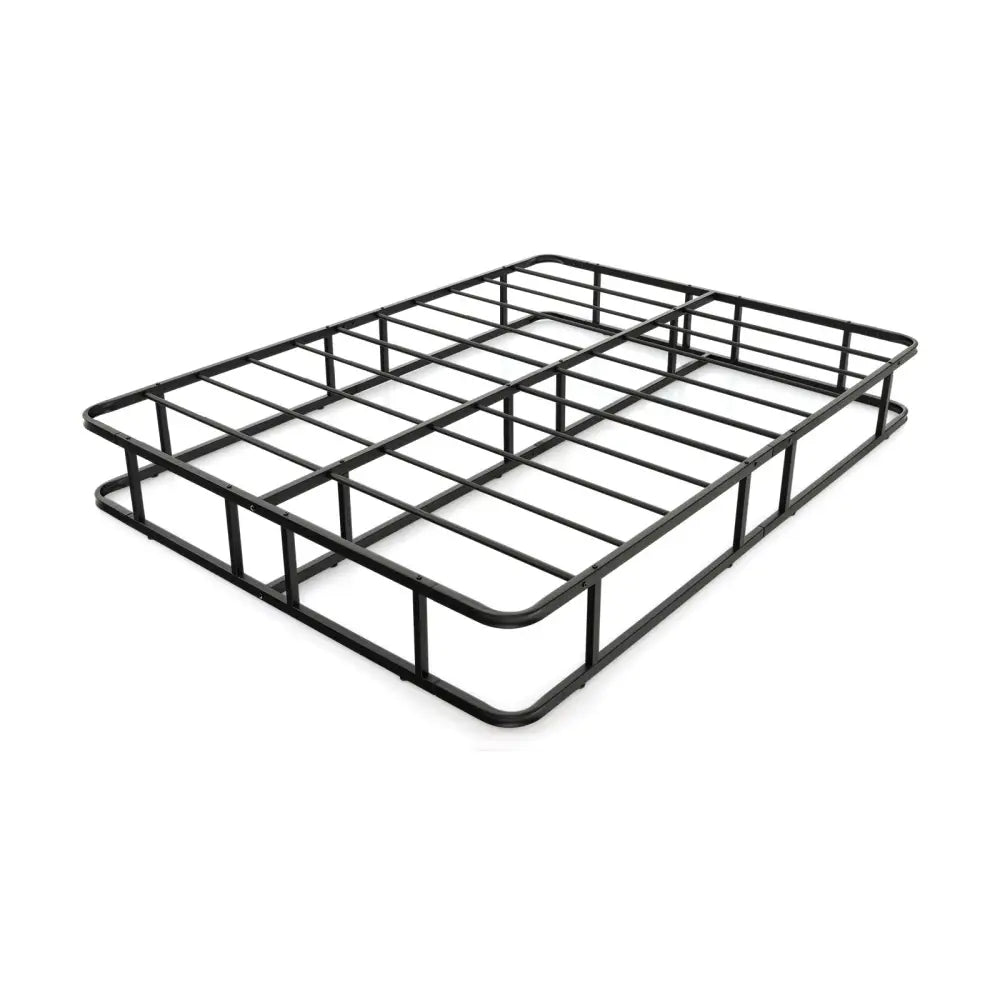 Queen Size Bed Frame with Metal Slat Support - Black - Simple Bed Frame