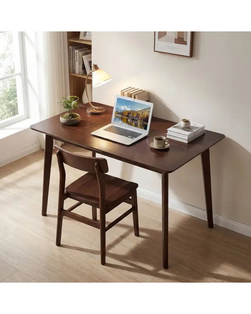 Rectangle Dining Table for 4-6 People 47’’ Kitchen Table-Walnut - Walnut - Dining Tables