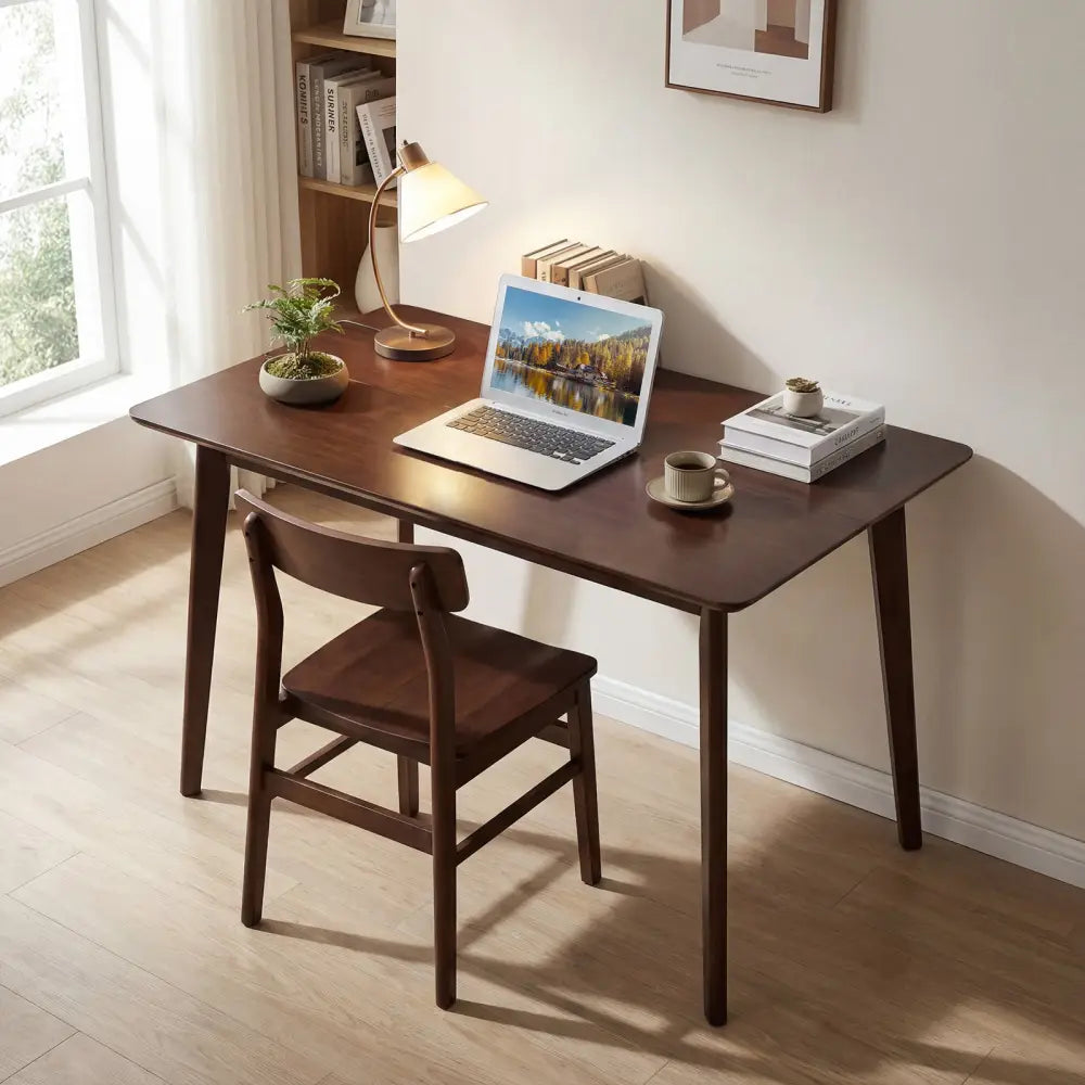 Rectangle Dining Table for 4-6 People 47’’ Kitchen Table-Walnut - Walnut - Dining Tables