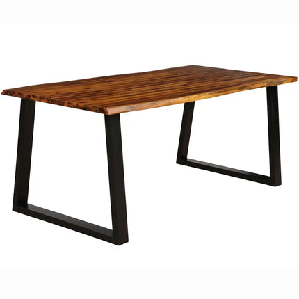 Rectangular Acacia Wood Dining Table - Brown - Dining Tables